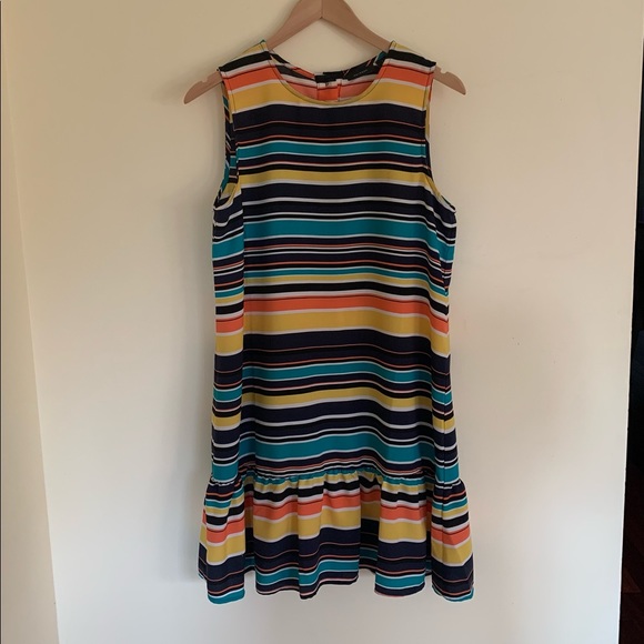 Women’s Halogen Dress - Sleeveless Button Stripped Dress - Picture 2 of 6